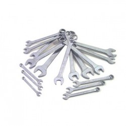 Serie chiavi combinate a forchetta e poligonale piegate Acciaio cromato - DIN 3113 UNI-ISO 7738 - 42/S26 