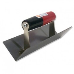 Frattone sagomato per angoli interni a spigolo vivo 215 x 60 x 60 mm Lama in acciaio spessore 1,5 mm - manico in legno