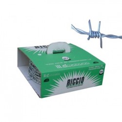 Bobina filo spinato zincato 250 mt - diametro filo 1,7 mm - Zinco Riccio