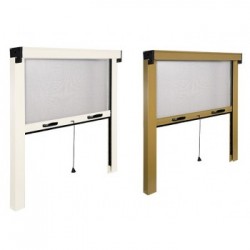 Zanzariera Standard Sottile avvolgibile per finestra Marrone 120 - 100 cm x 170 - 20 cm