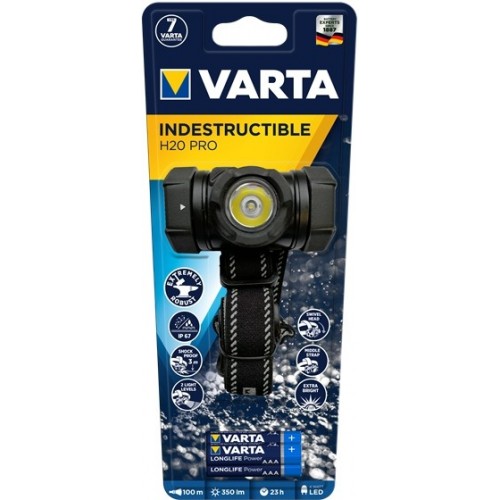 Varta INDESTRUCTIBLE H20 PRO Nero Torcia a...