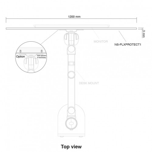Newstar Schermo trasparente di