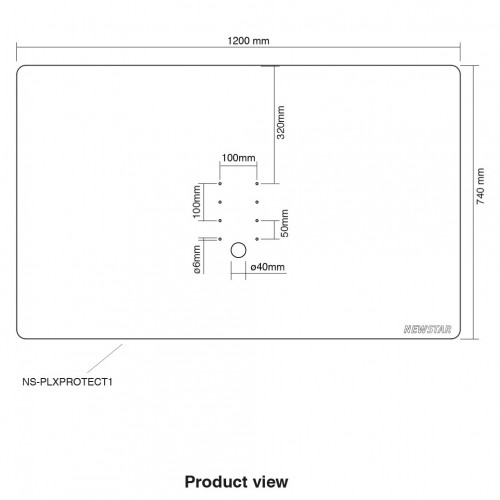 Newstar Schermo trasparente di