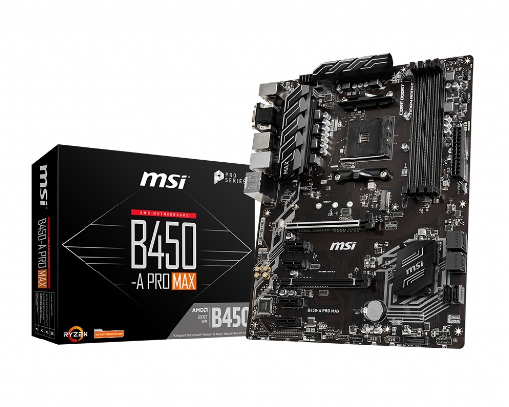 MSI B450-A Pro Max AMD B450 Presa AM4 ATX