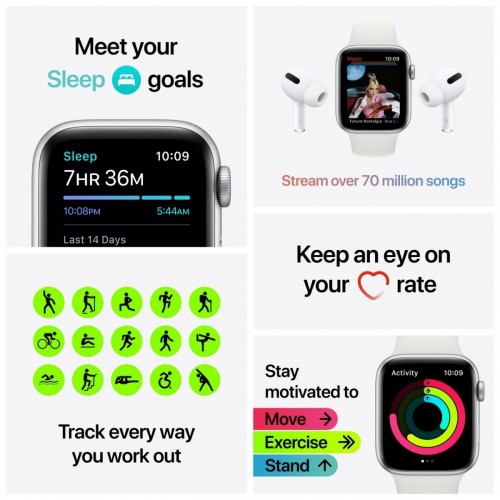Apple Watch SE GPS + Cellular, 40mm in...