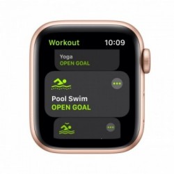 Apple Watch SE GPS + Cellular, 40mm in alluminio oro con cinturino Sport Rosa sabbia