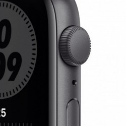 Apple Watch Nike SE GPS, 44mm in alluminio grigio siderale con cinturino Sport Nike Antracite/Nero