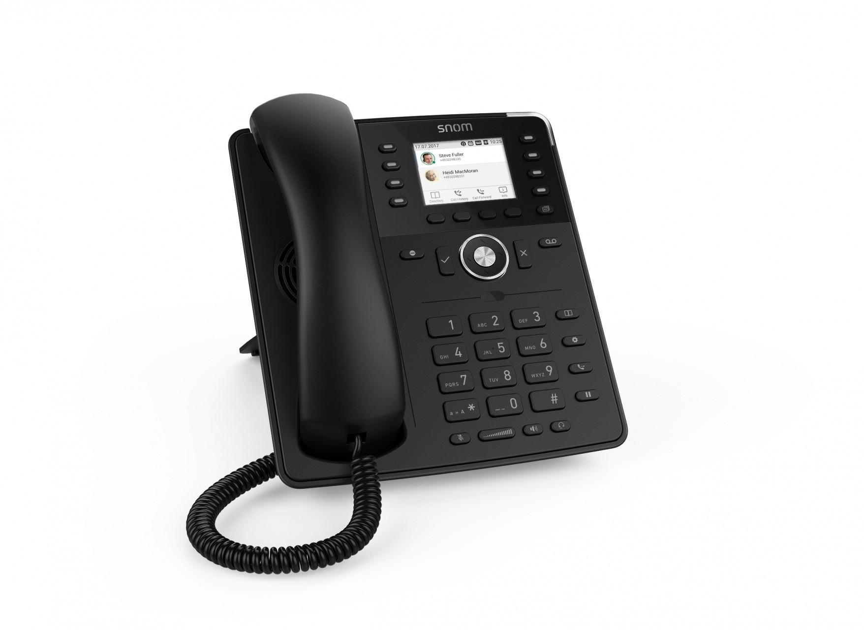Snom D735 telefono IP Nero Cornetta con filo e senza fili TFT