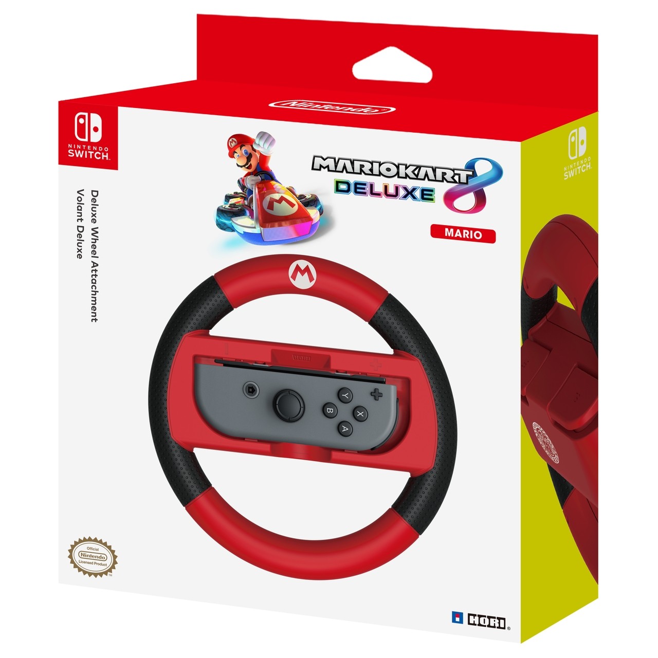 Hori Mario Kart 8 Deluxe Racing Wheel (Mario) Impugnatura di azione