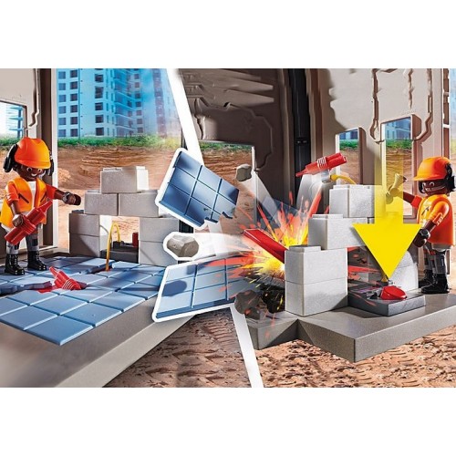 Playmobil Cable Excavator with Building Section