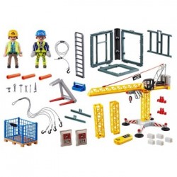 Playmobil City Life RC Crane with Building Section