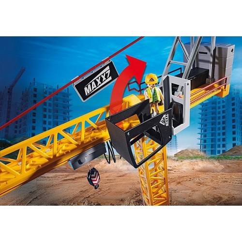 Playmobil City Life RC Crane with Building Section