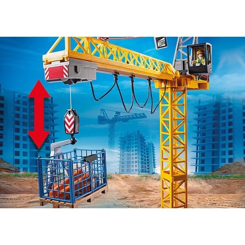 Playmobil City Life RC Crane with Building Section