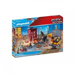 Playmobil Mini Excavator with Building Section