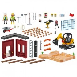 Playmobil Mini Excavator with Building Section