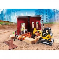 Playmobil Mini Excavator with Building Section