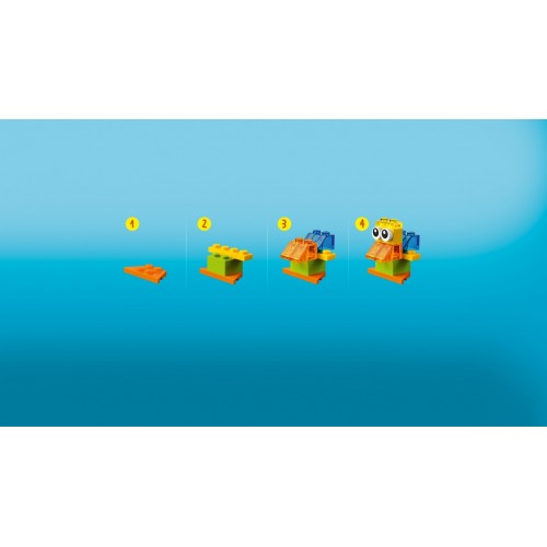 LEGO Classic Mattoncini trasparenti creativi -...