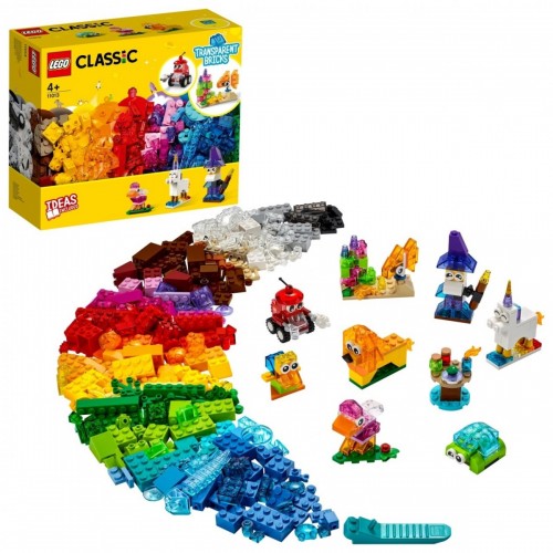LEGO Classic Mattoncini trasparenti creativi -...