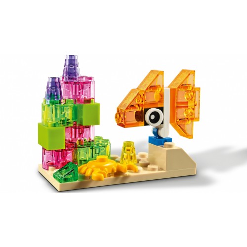 LEGO Classic Mattoncini trasparenti creativi -...