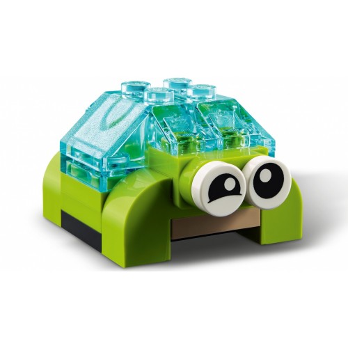 LEGO Classic Mattoncini trasparenti creativi -...