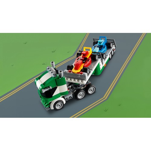 LEGO Creator Trasportatore di auto da corsa -...
