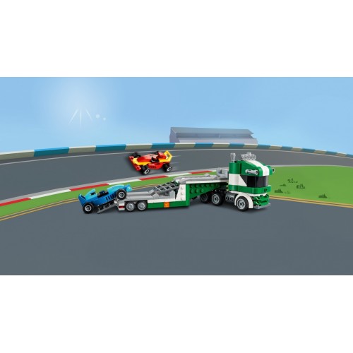 LEGO Creator Trasportatore di auto da corsa -...