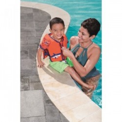 Bestway 32147 galleggiante da piscina e da spiaggia Blu, Arancione, Rosa, Bianco Immagine Gilet da nuoto