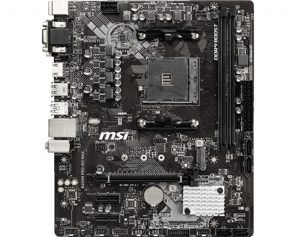 MSI B450M PRO-M2 MAX AMD B450 Presa AM4 micro ATX