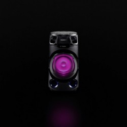 Sony MHC-V13 - Altoparlante Bluetooth All in One con JET BASS BOOSTER, Effetti Luminosi, Lettore CD, USB, Nero