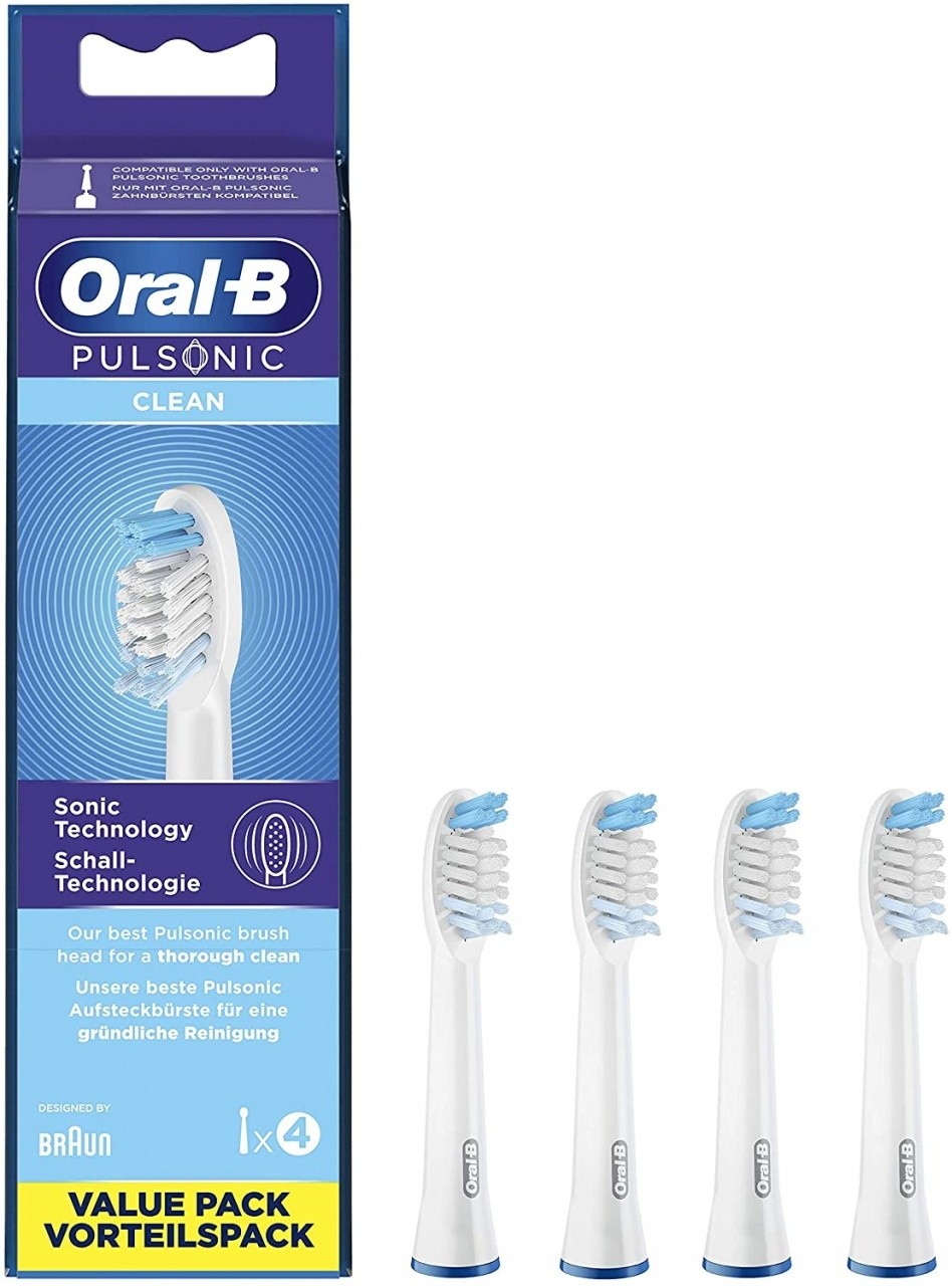 Oral-B Pulsonic - Testine di Ricambio, 4 Pezzi