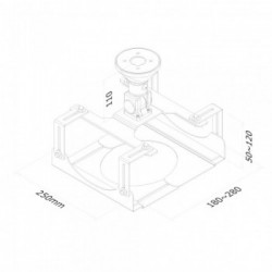 Newstar Supporto da soffitto per proiettori
