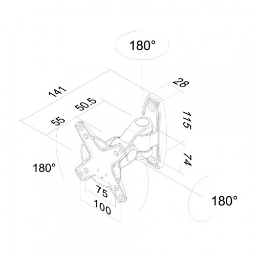 Newstar Supporto a parete per monitor/TV