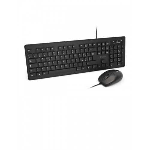 V7 Mouse e tastiera antimicrobici lavabili,...