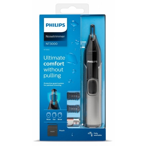 Philips Rifinitore per peli di naso, orecchie e...