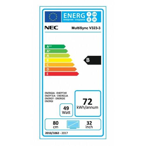 NEC MultiSync V323-3 Pannello piatto per...