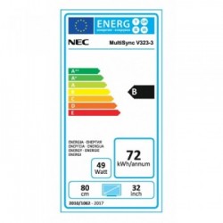 NEC MultiSync V323-3 Pannello piatto per segnaletica digitale 81,3 cm (32") LED Full HD Nero