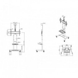 Multibrackets 4627 Supporto per display espositivi 2,03 m (80") Nero
