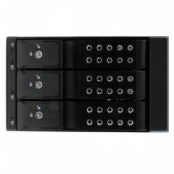 StarTech.com Scheda backplane per rack portatili hot-swap trayless in alluminio 3 alloggiamenti per SAS II/SATA III 3,5"- HDD 6