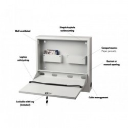 Multibrackets 0419 custodia di sicurezza per PC Bianco Acciaio 1 pezzo(i)