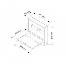 Multibrackets 0419 custodia di sicurezza per PC Bianco Acciaio 1 pezzo(i)