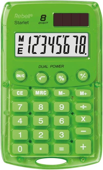Rebell Starlet GR calcolatrice Tasca Calcolatrice di base Verde