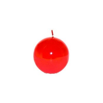 CANDELA SFERA ROSSO CM.8...
