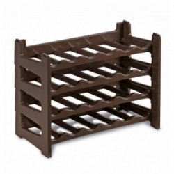 Stefanplast Cantinetta Portabott.6 Posti Cm. 60 x 30 x h12 Marrone