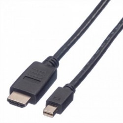 Value 11.99.5791 cavo e adattatore video 2 m Mini DisplayPort Nero