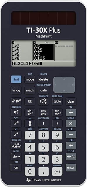 Texas Instruments TI-30X Plus MathPrint calcolatrice Tasca Calcolatrice scientifica Nero