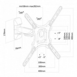 Newstar Supporto a parete per TV