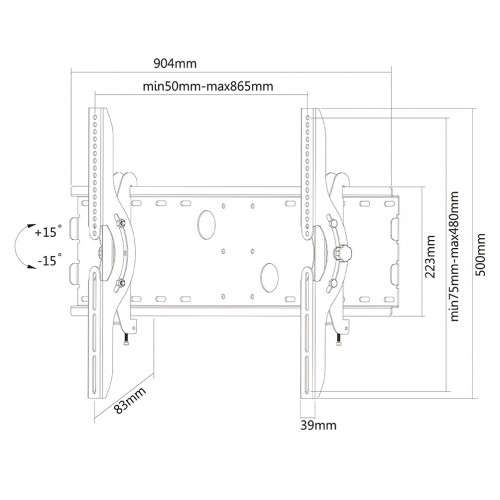 Newstar Supporto a parete per TV