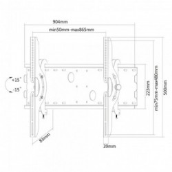 Newstar Supporto a parete per TV