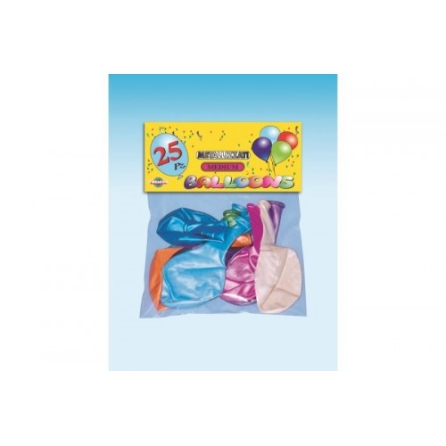 TOBA PALLONCINI MEDI METALLIZ.PZ.25  11591