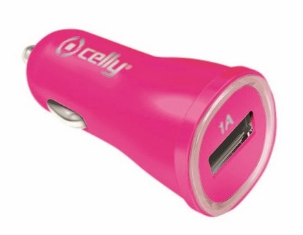 Celly CCUSBPK Caricabatterie per dispositivi mobili Rosa Auto